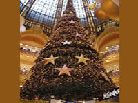 Albero di Natale addobbato: albero di Natale di Parigi