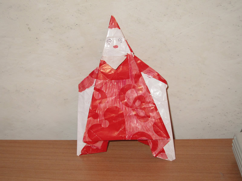 Origami di Babbo Natale